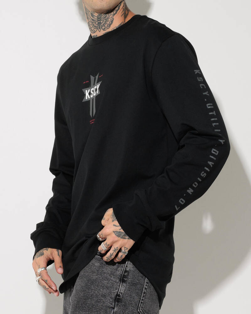 Kiss Chacey Mortal Cape Back Long Sleeve T-Shirt for Mens