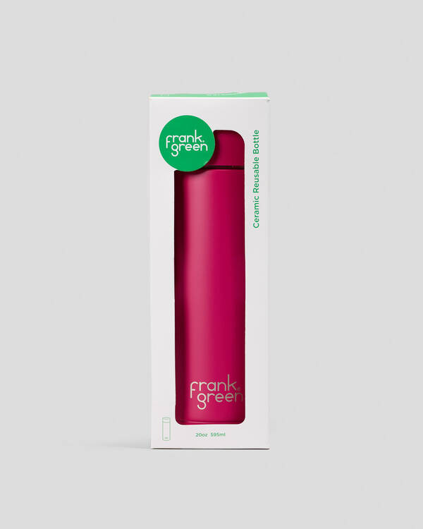 Frank Green 20oz Stainless Steel Ceramic Reusable Bottle Berry with Flip Straw Lid for Unisex