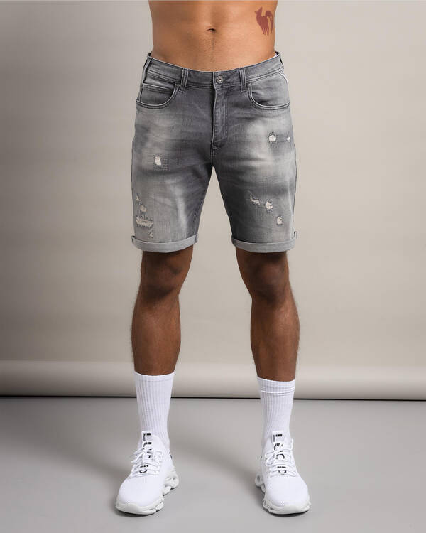 Lucid Amsterdam Denim Walk Shorts for Mens