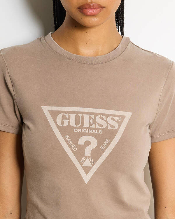 GUESS Originals Vintage Triangle Baby Tee for Womens