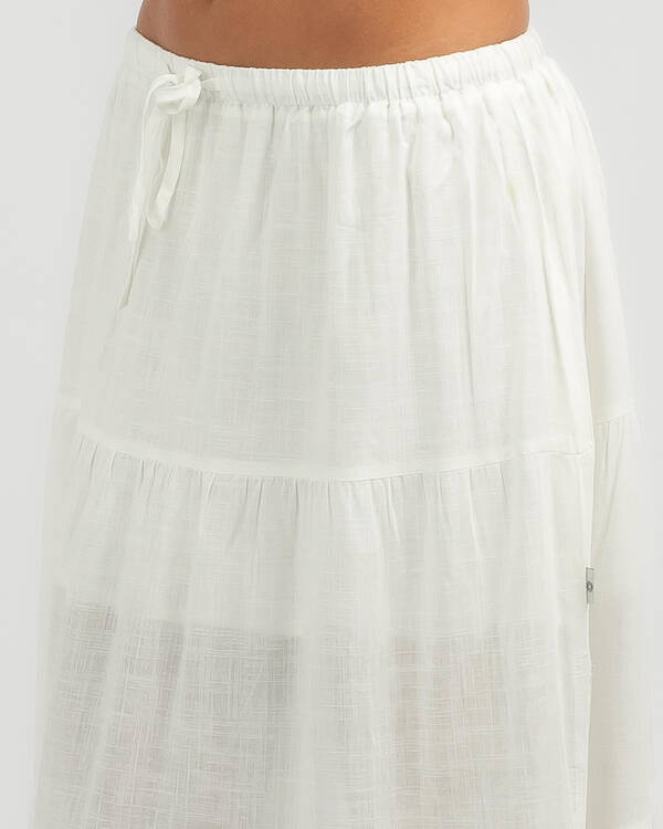 Rhythm Classic Tiered Maxi Skirt for Womens