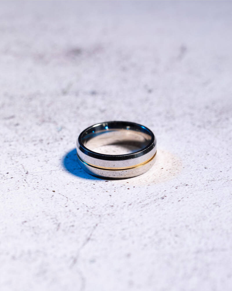 REPUBLIK Gold Inlay Ring for Mens
