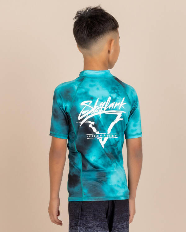 Skylark Boys' Frequency Short Sleeve Rash Vest for Mens
