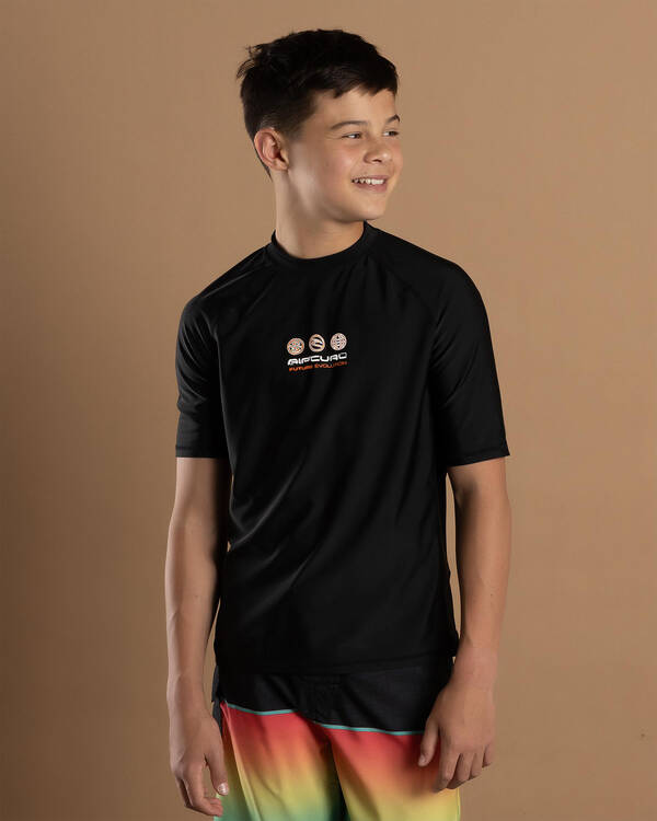 Rip Curl Boys' Future Evolution Short Sleeve Rash Vest for Mens