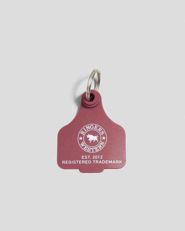 Ringers Western Cattle Tag Keyring for Unisex