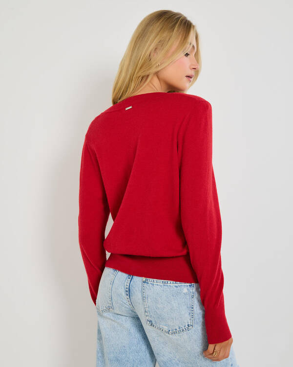Mooloola Lydia V Neck Knit Jumper for Womens