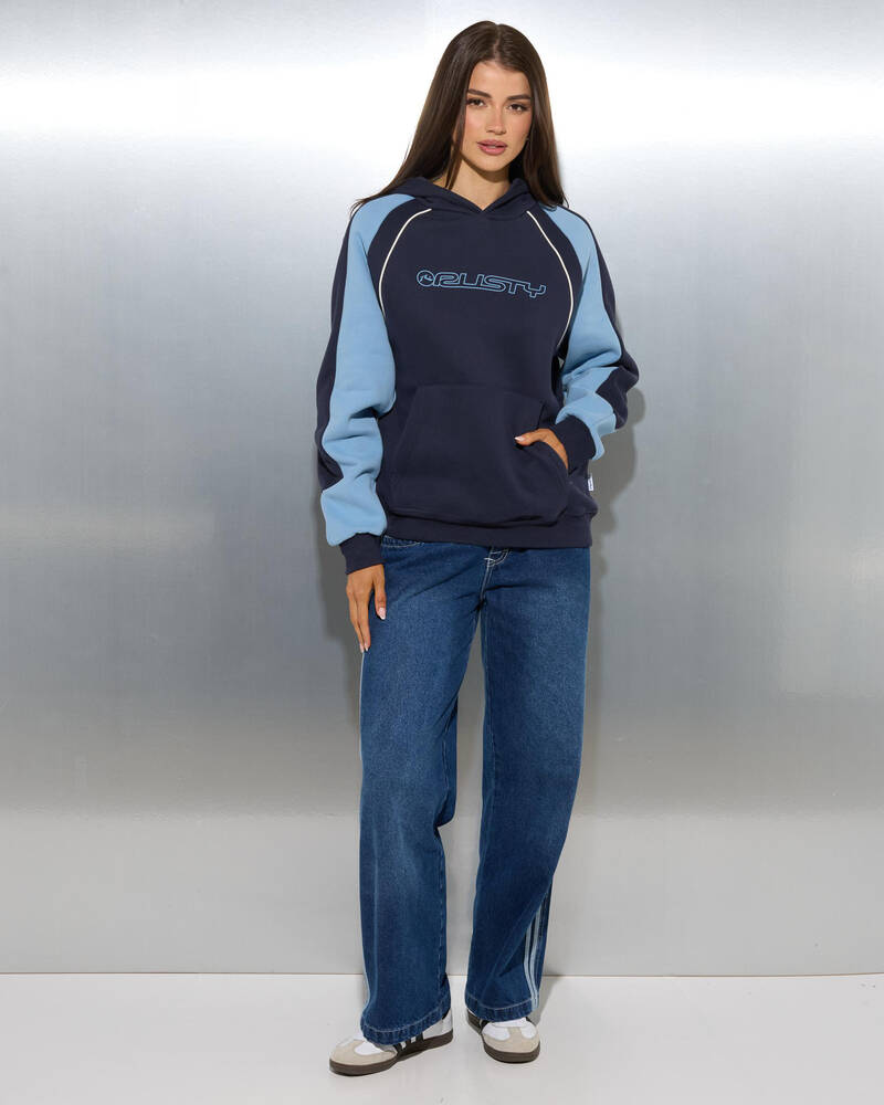 Rusty Black Space Oversized Hoodie for Womens