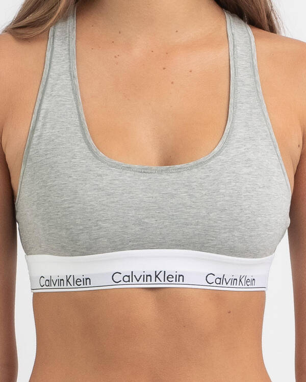 Calvin Klein Cotton Unlined Bralette for Womens