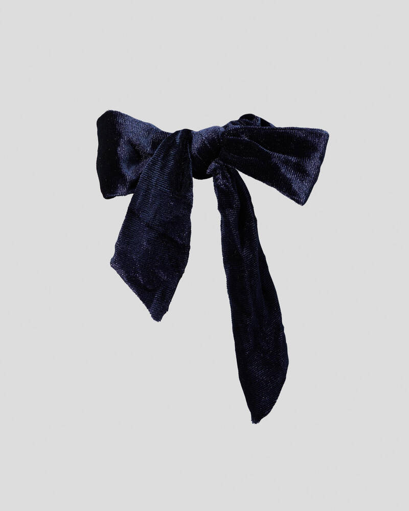Karyn In LA Amy Bow Velvet Scrunchie for Womens