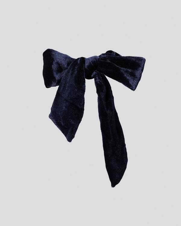 Karyn In LA Amy Bow Velvet Scrunchie for Womens