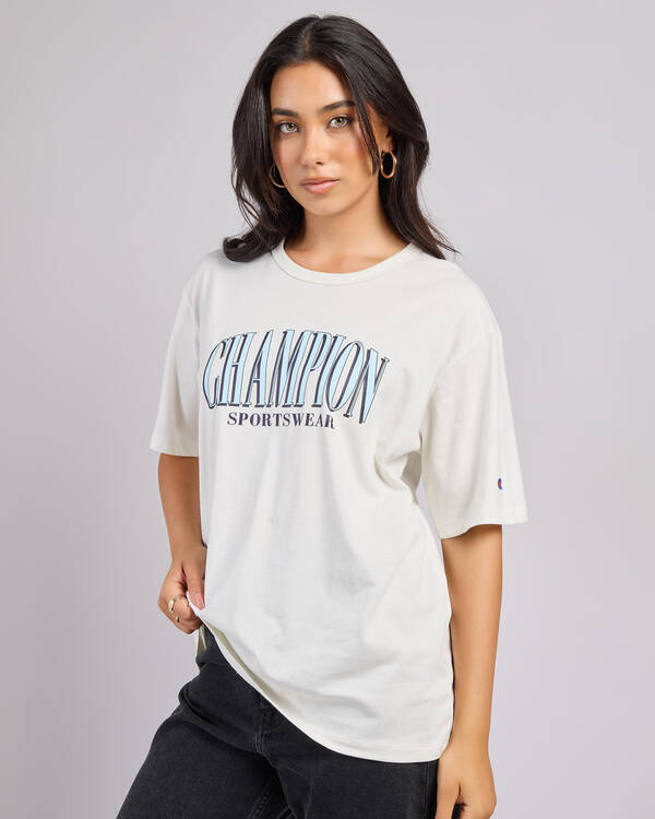 Champion Graphic Oversized T-Shirt for Womens