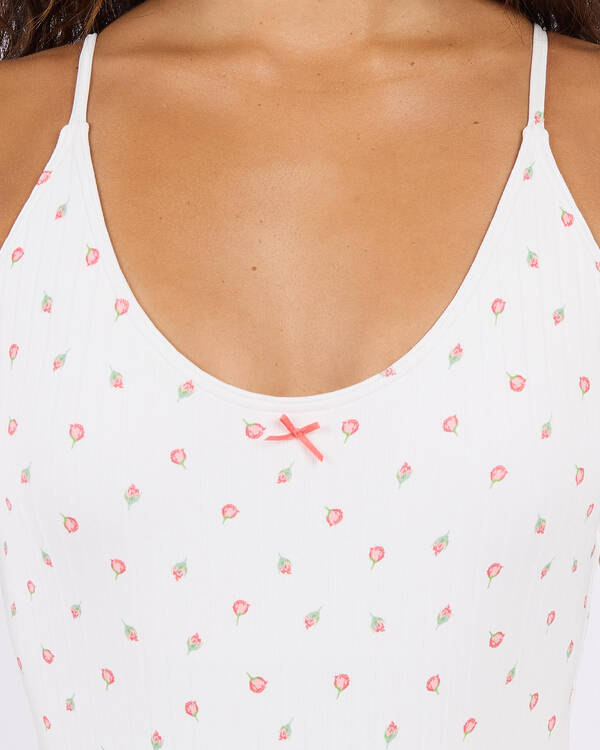 RVCA Rose Bud One Piece Swimsuit for Womens