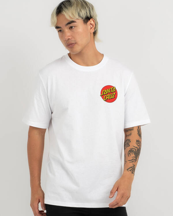 Santa Cruz Classic Dot Chest T-Shirt for Mens