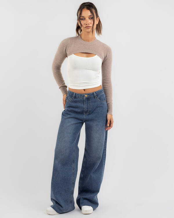 Ava And Ever Tana Long Sleeve Knit Shrug for Womens