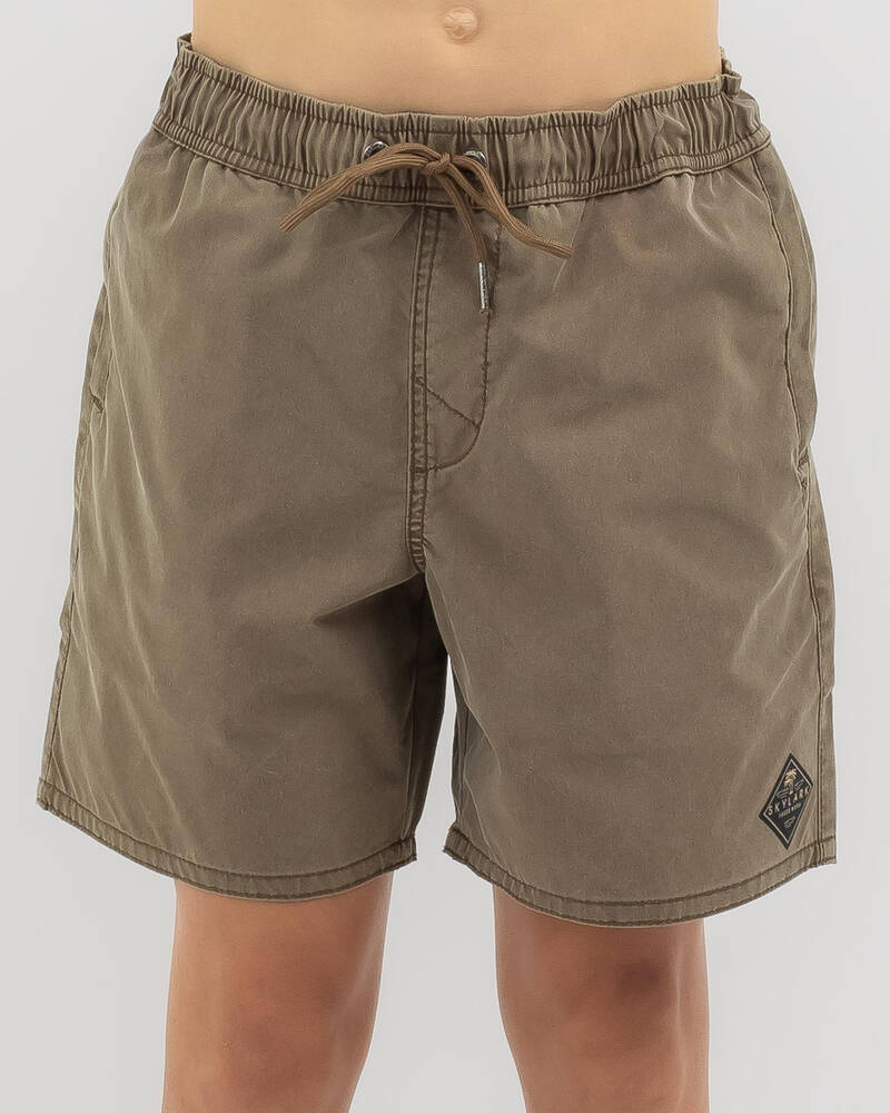 Skylark Boys' Ridge Elastic Waist Shorts for Mens