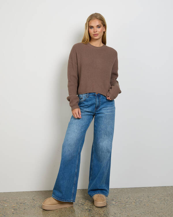 Ava And Ever Apollo Crew Neck Knit Jumper for Womens