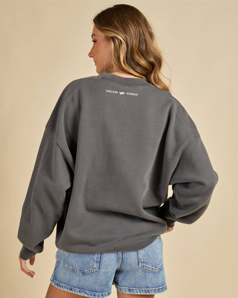 Thrills Road To Paradise Cocoon Panel Crew Sweatshirt for Womens