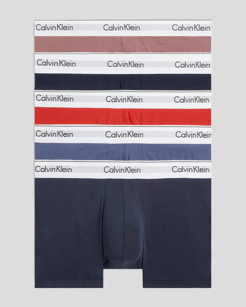 Calvin Klein Modern Cotton Trunks 5 Pack for Mens