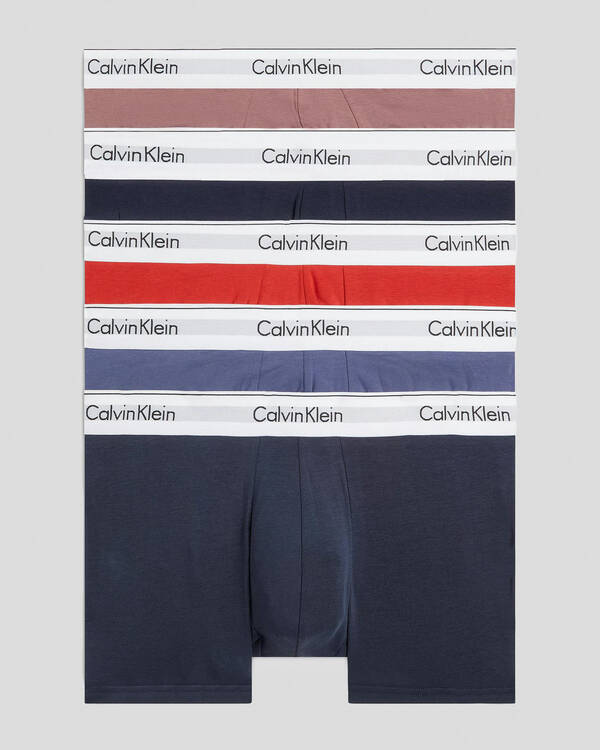 Calvin Klein Modern Cotton Trunks 5 Pack for Mens