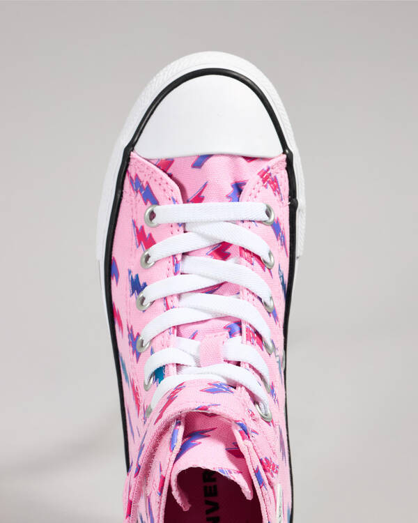 Converse Girls' Chuck Taylor All Star Electric Bolt Easy On Shoes for Womens
