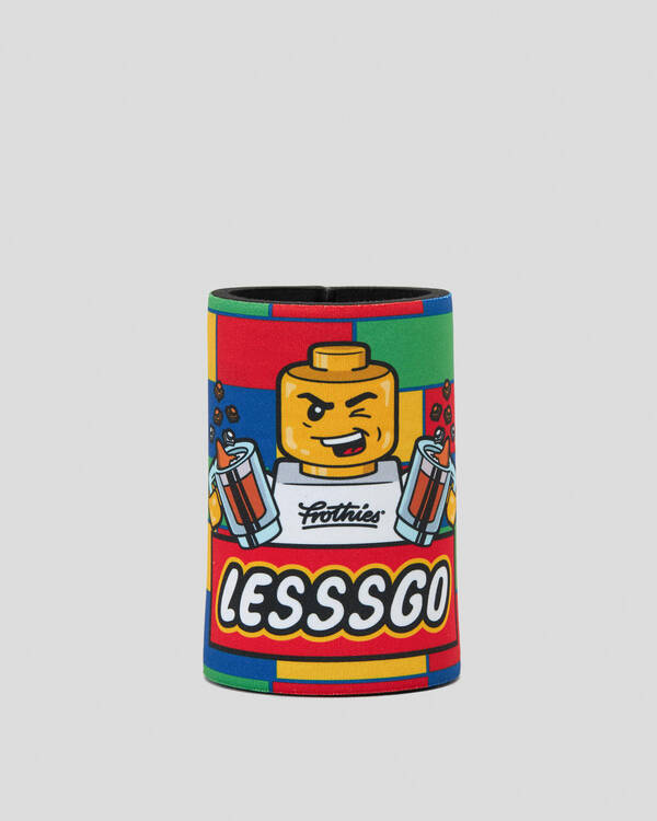 Frothies Lesssgo Man Stubby Cooler for Mens