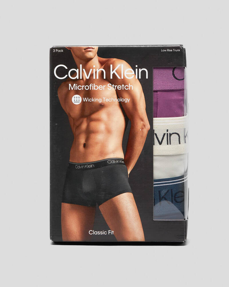 Calvin Klein Micro Stretch Low Rise Trunk 3 Pack for Mens