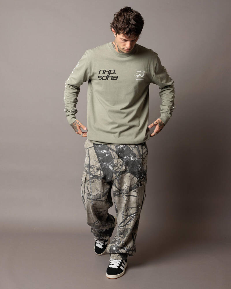 Nena & Pasadena Sector Relaxed Long Sleeve T-Shirt for Mens