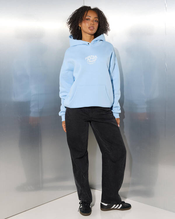 Nena & Pasadena Eclipse Box Fit Hoodie for Womens