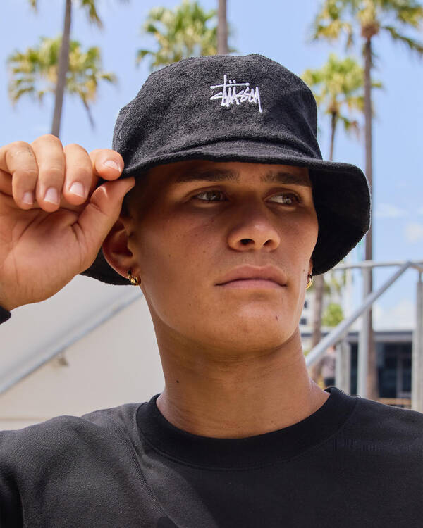 Stussy Graffiti Terry Bucket Hat for Mens