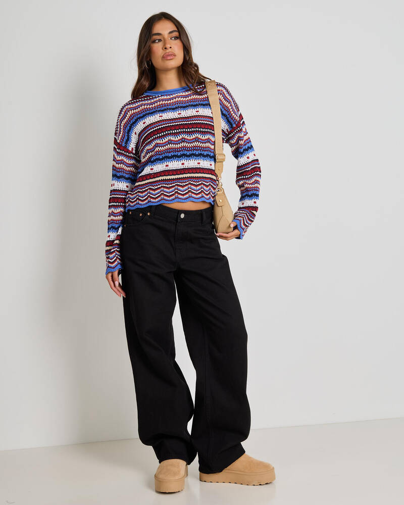 Mooloola Dream Catcher Crochet Jumper for Womens