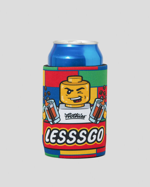 Frothies Lesssgo Man Stubby Cooler for Mens