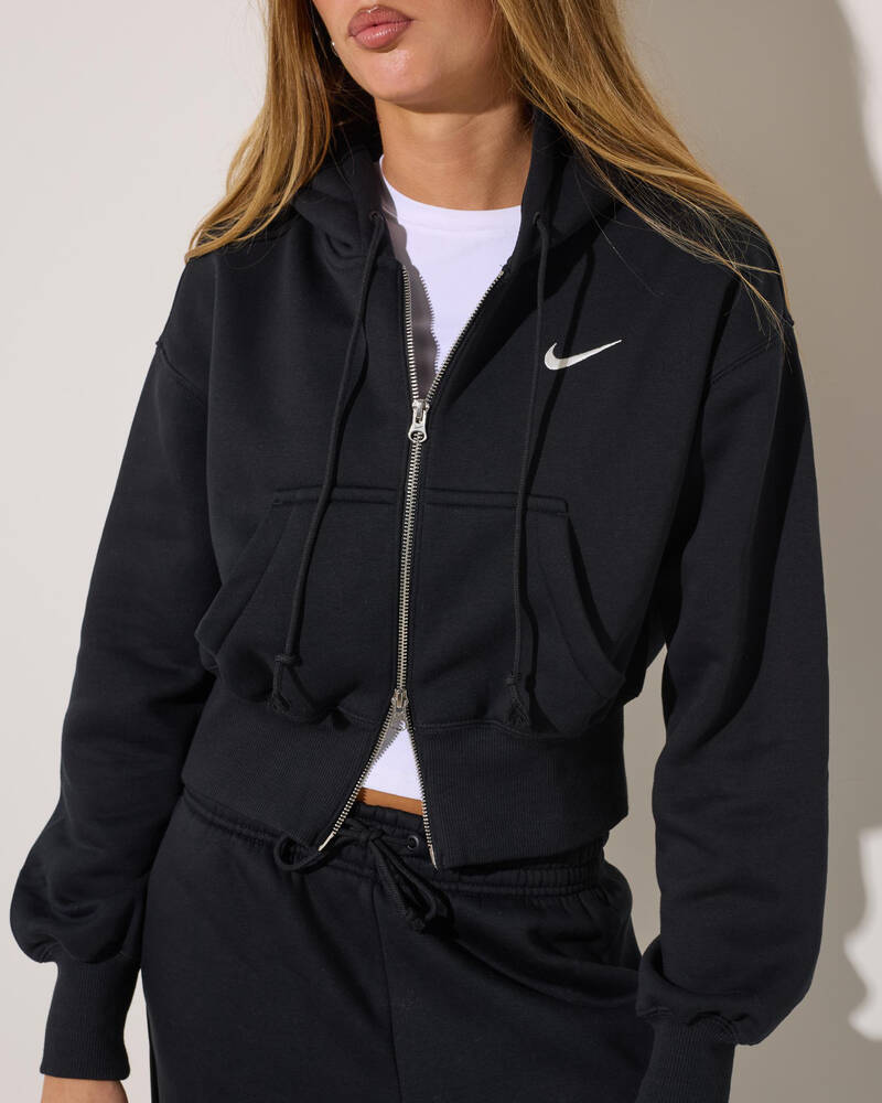 Nike Phoenix Cropped Zip Hoodie for Womens