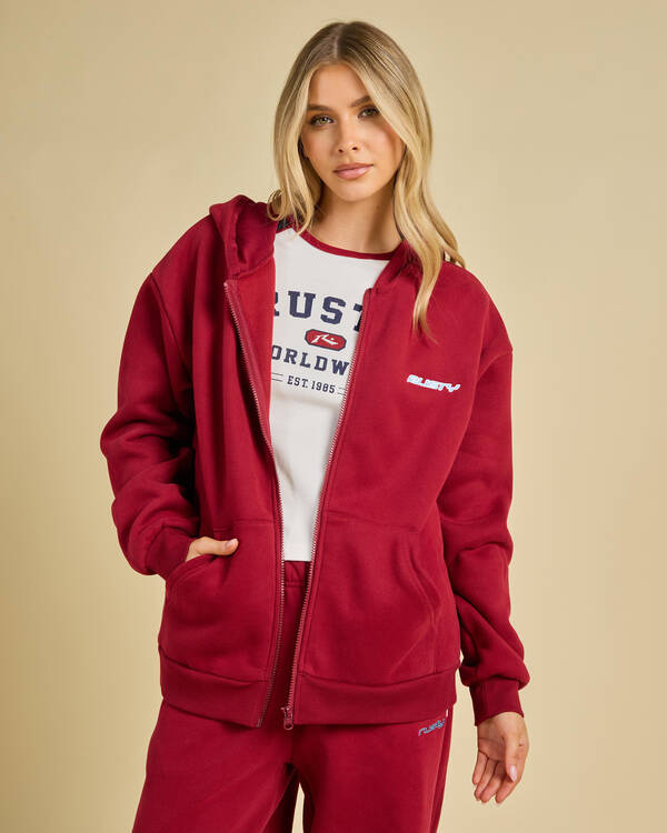 Rusty Flip Mommy Zip Through Hoodie for Womens