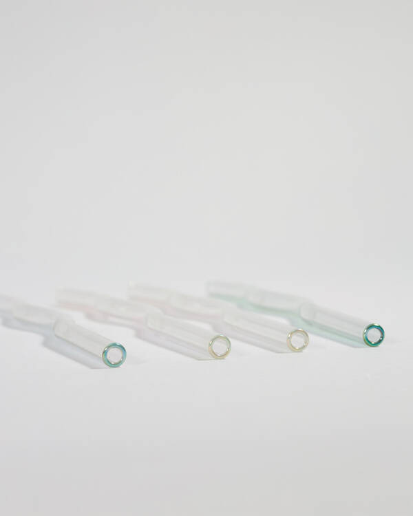 Get It Now Wavy Glass Straw Pack for Unisex