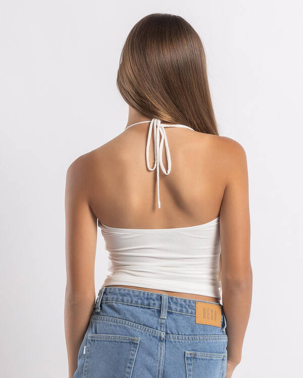 Ava And Ever Girls' James Mesh Halter Top for Womens