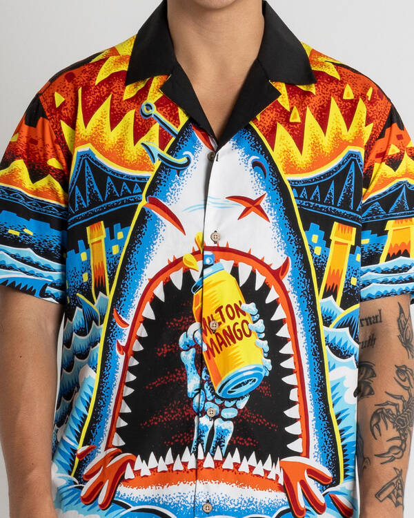 Milton Mango Jaws Short Sleeve Shirt for Mens