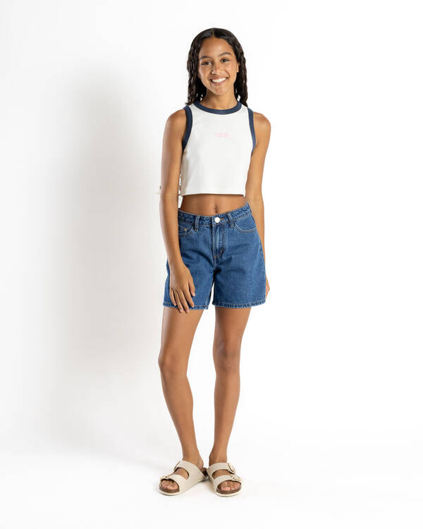Rusty Girls' Ova Racer Tank Top for Womens
