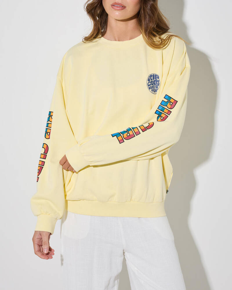 Rip Curl SG Heritage Over Sized Crew Jumper for Womens