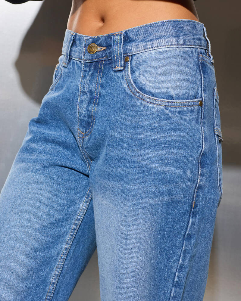 Rusty Wendy Wide Low Jeans for Womens