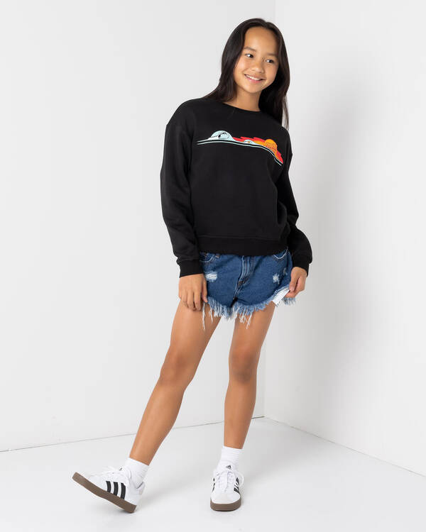 Santa Cruz Girl's Sunrise Dot Sweatshirt for Womens