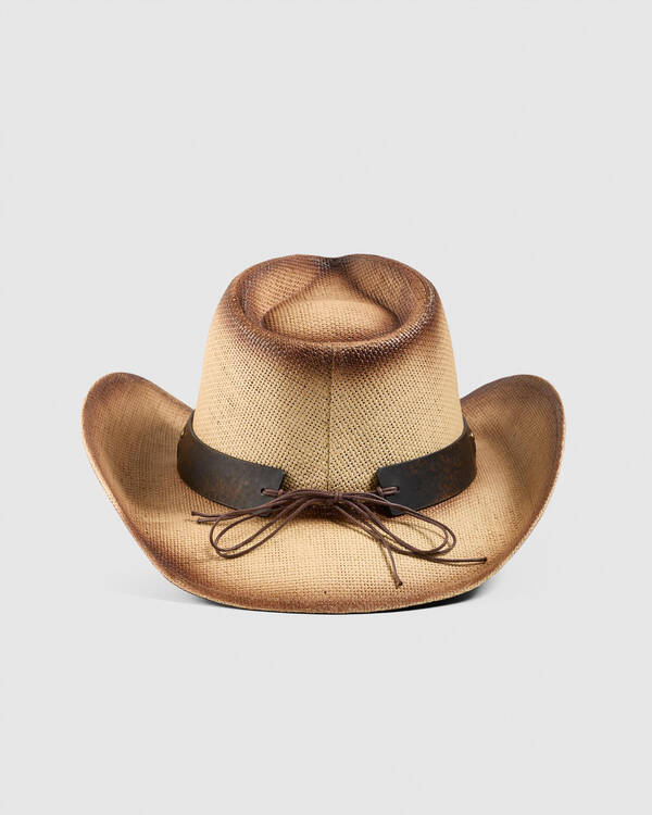 Double Diamond Ranch Dunn Straw Cowboy Hat for Mens