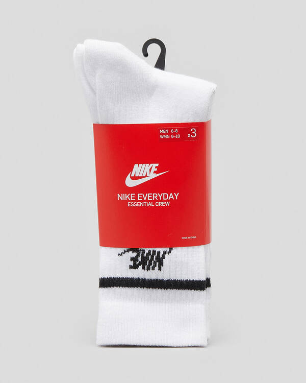 Nike Boys' Sportswear Everyday Essential Crew Socks for Mens