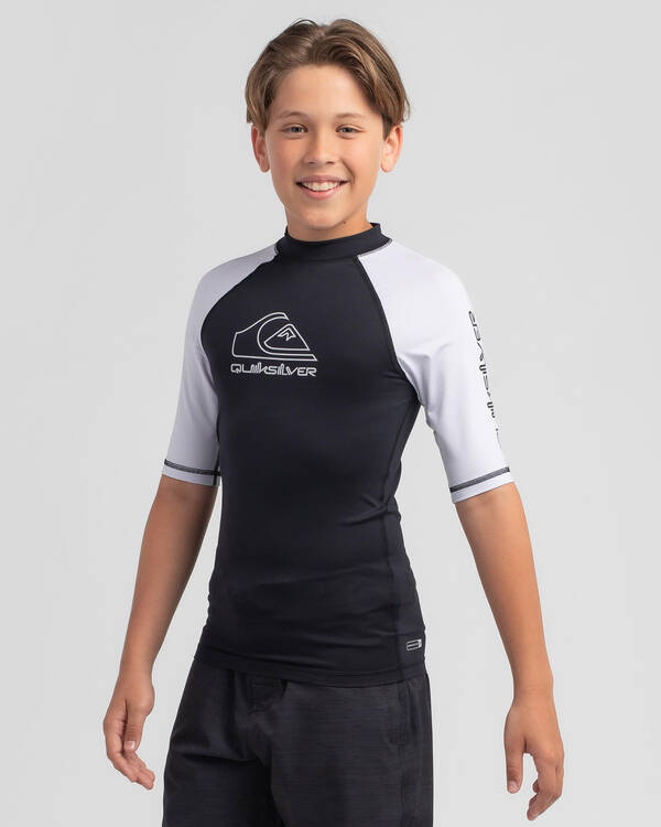 Quiksilver Boys' On Tour Short Sleeve Rash Vest for Mens