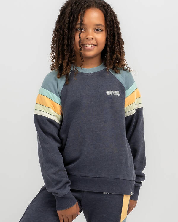 Rip Curl Girls' Surf Revival Raglan Crew Jumper for Womens