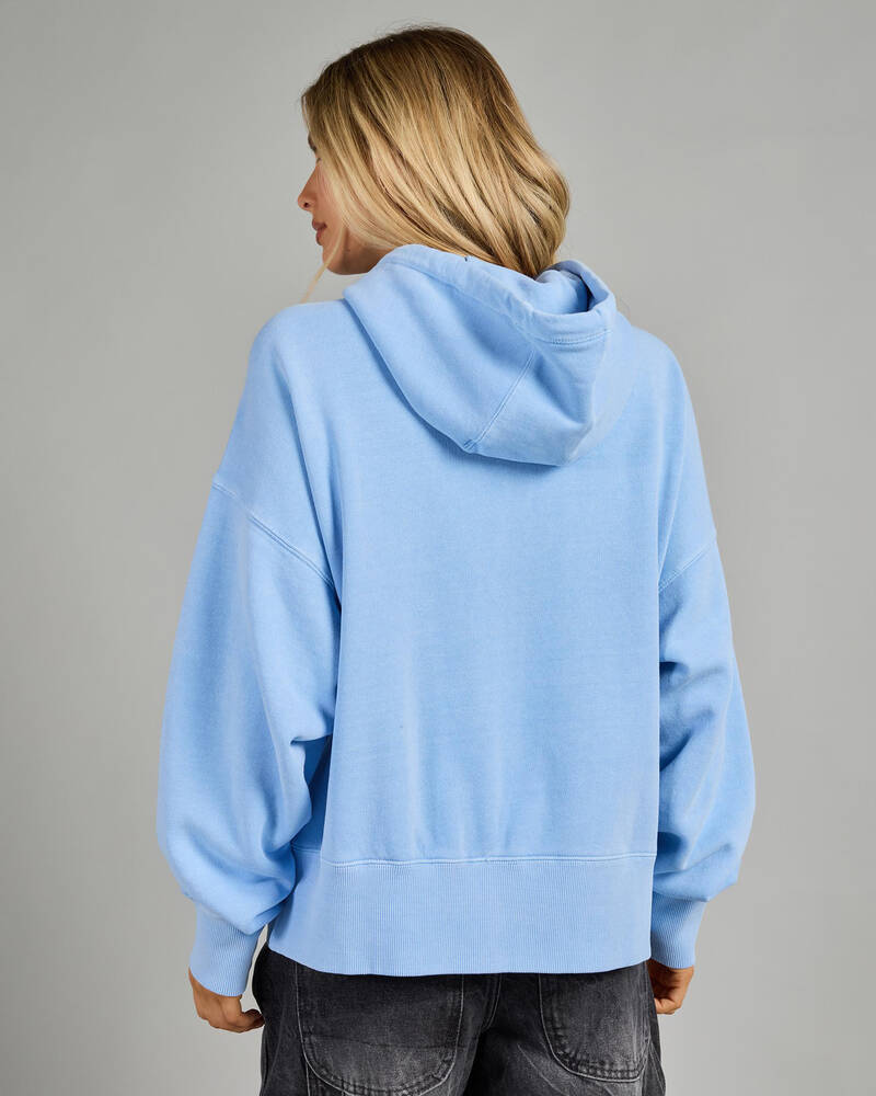 Fox Wordmark Fleece Pullover Hoodie for Womens