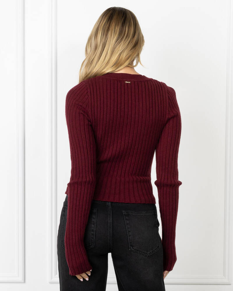 Ava And Ever Khloe Long Sleeve Knit Top for Womens