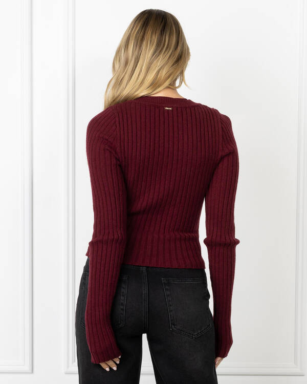 Ava And Ever Khloe Long Sleeve Knit Top for Womens