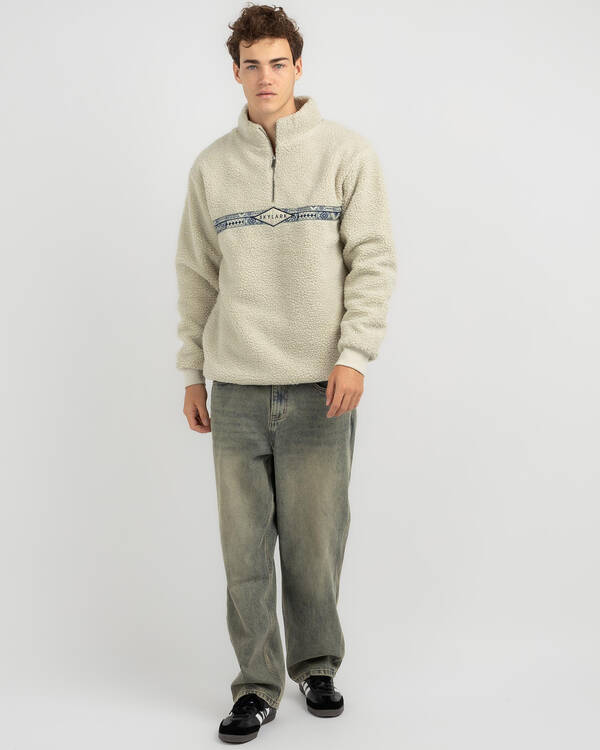 Skylark Portion Quarter Zip Crew Sweatshirt for Mens