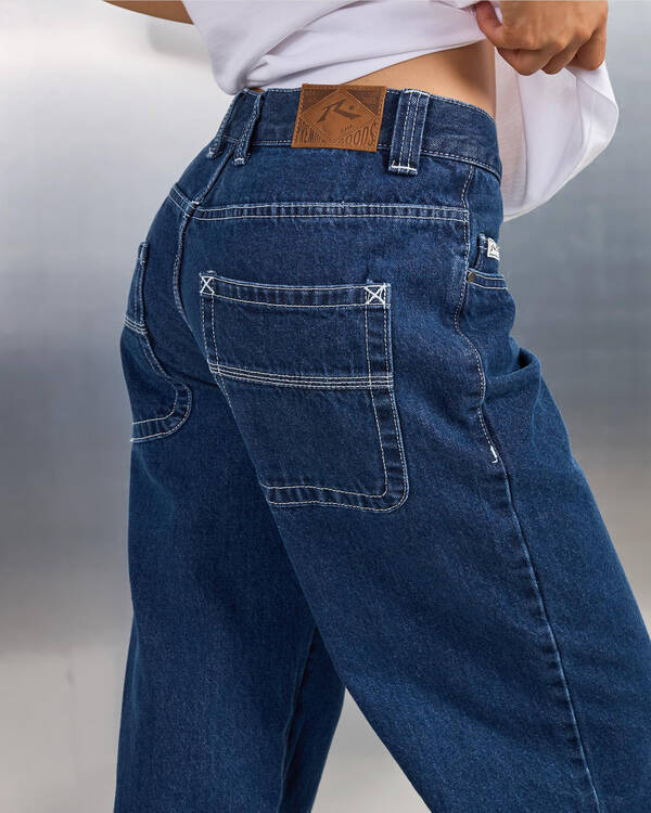Rusty Wendy Wide Low Jeans for Womens