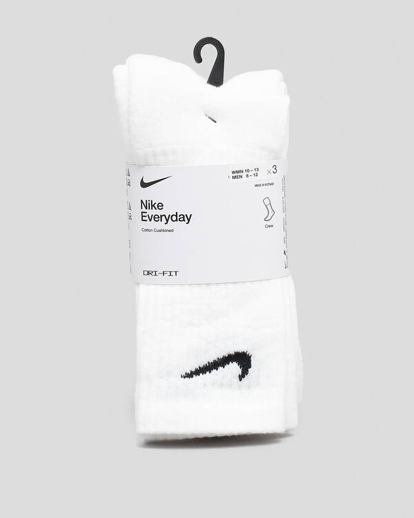 Nike Everyday Cushion Crew Socks 3 Pack for Mens